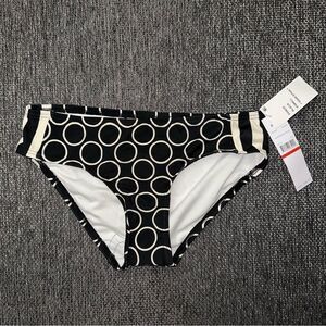 DKNY Swim‎ Bottoms Women’s Black & Cream Hipster Bikini Bottoms Size XS